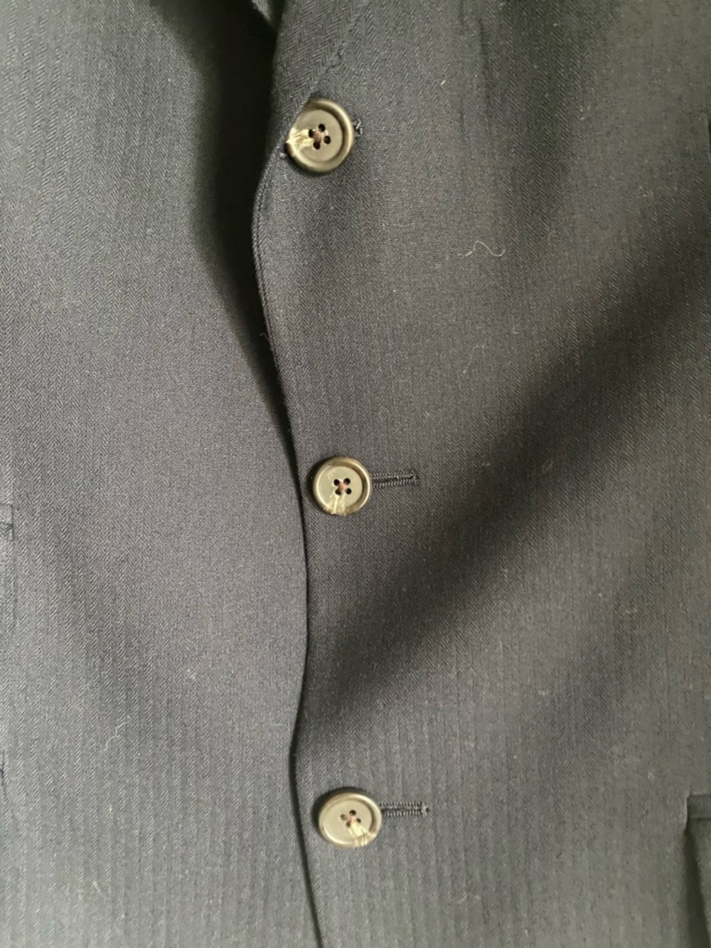 Ralph Ralph Lauren Pure New Wool Classic Navy Single Breasted Office Blazer 40R - Picture 10 of 16
